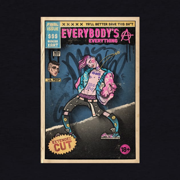 Everybody's Everything Lil Peep Comic Style by makarxart